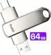 Buddi 64ГБ USB 3.1 Стик Сив