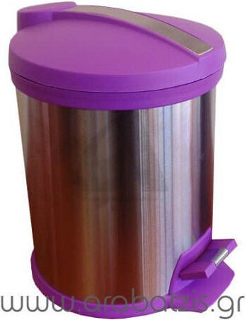 Sidirela Metallic Bathroom Basket 5lt Silver