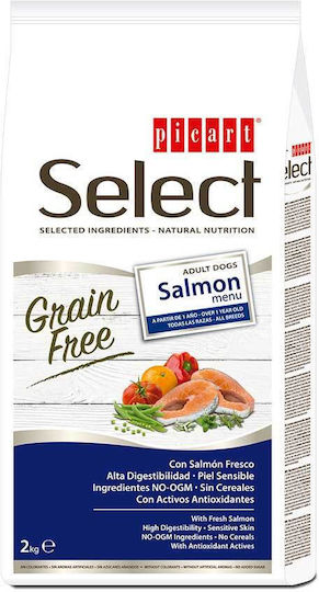 Picart 10kg Dry Food Grain-Free for Adult Dogs with Salmon