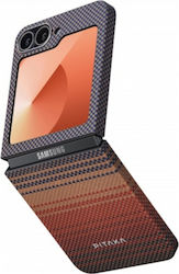 Pitaka Magez 5 Sunset Ultra Slim Case Samsung Galaxy Z Flip 6 Brown