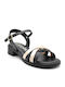 Leather Sandals Black