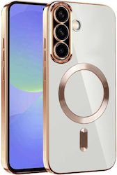 Husă Pentru Samsung Galaxy A36 5G Galaxy A56 5G Skyddar Innovation Luxury Shield Magsafe Protecție Antisoc Aurie Set Cu Sticker Husă Pentru Samsung Galaxy A36 5G Galaxy A56 5G Skyddar Innovation Luxury Shield Magsafe Protecție Antisoc Aurie Set Cu Sticker