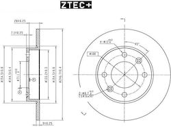 Δισκοπλακες Ztec+ Peugeot Οπισθ Δισκοπλακες Ztec+ Peugeot Οπισθ