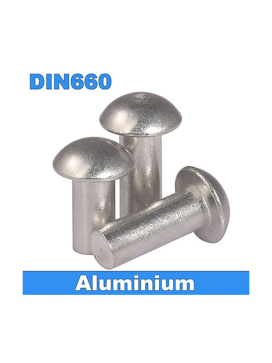 Πριτσίνια Aluminium M5x18mm Rundkopf Din660 100Stück