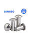 Inox Kiss Πριτσίνια Inox M5x6mm 100τμχ
