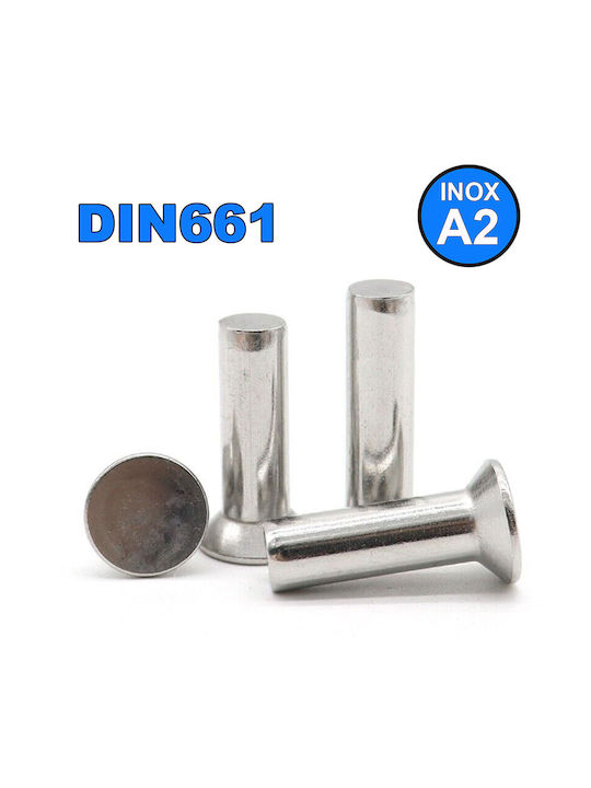 Inox Kiss Πριτσίνια Inox M5x10mm 100τμχ