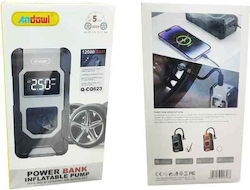 Andowl Car Tire Pump Power Bank Inflatable Pump 150 PSI Rechargeable with Battery 12V