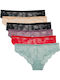 Γυναικεία Slip MultiPack με Δαντέλα Multicolour