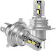 Compass Lampen Auto H4 / P43T LED 6500K Kaltes Weiß 12-24V 25W 2Stück