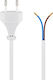 Goobay Power Cable 51345 2x 0.75mm² 1.5m White
