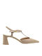 Leder Pumps Beige