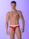 Herren Slips Red mit Mustern 1Packung
