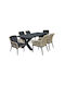Set Sala De Mese Pentru Exterior Alley 6 Piese Antracit E68421 S