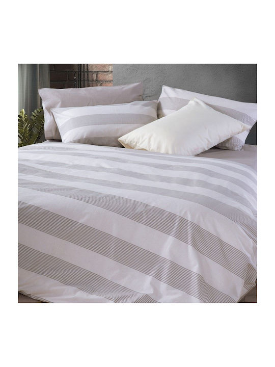 Nef-Nef Homeware Casual Stripe Σετ Σεντόνια με ...