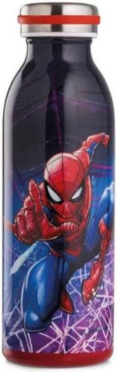 Spider-man Μπουκάλι Θερμός Ανοξείδωτο 500ml καλύπτει τις καθημερινές ανάγκες ενυδάτωσης των παιδιών Διαθέτει θέμα με αγαπημένους ήρωες ή σχέδια κάνοντάς το κατάλληλο για παιδιά