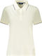 Women's Polo Blouse Short Sleeve White
