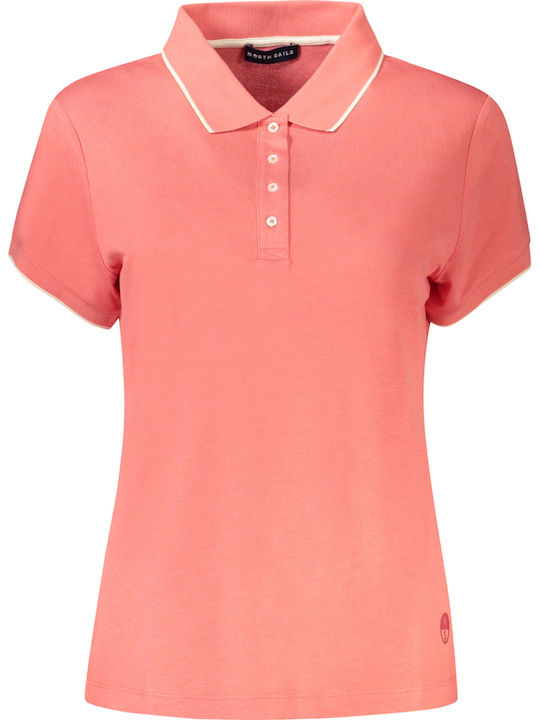 North Sails Women's Polo Blouse Short Sleeve Rose