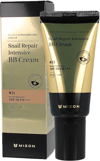 Mizon Snail Repair Intensive BB- #21 Creme Gesicht Tag mit SPF50 mit Aloe Vera 50ml