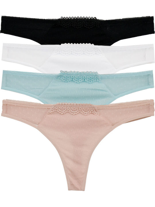 Γυναικεία String MultiPack Multicolour