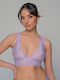 Milena by Paris Women's Bralette Bra Lila