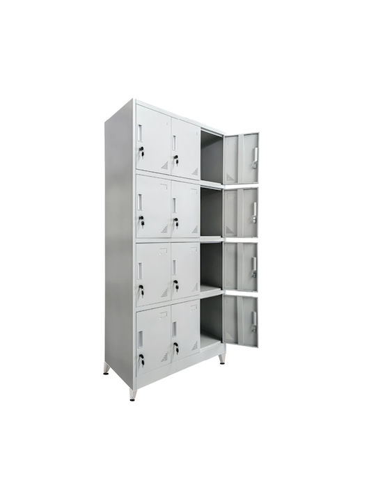 Spind Metallisch 90x40x195cm