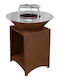 Somagic Kamin Draußen Metallisch Silber 75x48x88cm