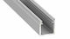 Silver Aluminum Profile Type Y 1m + Milky Lens