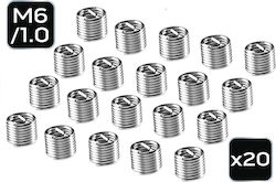M6 Thread Repair Inserts 20 Pcs