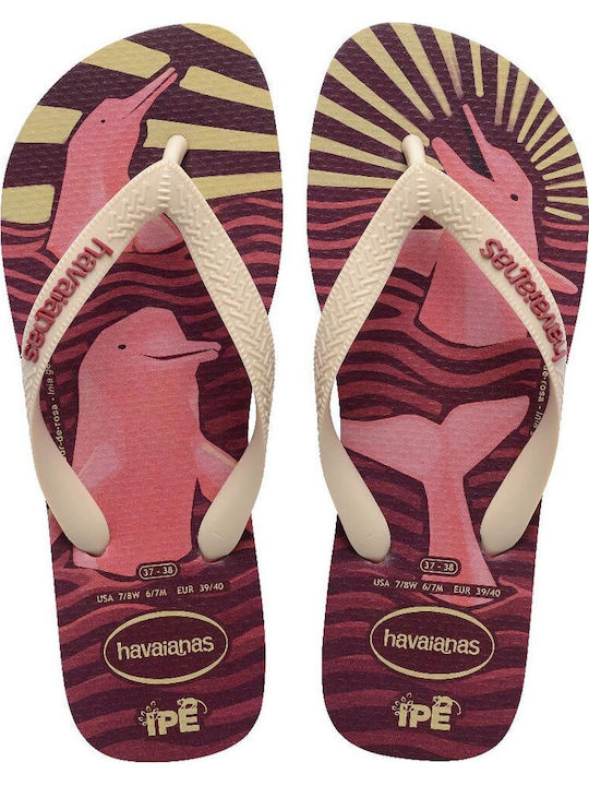 Havaianas Ipe Flip Flops in Beige Colour
