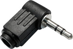 Mufă din plastic unghi drept 3.5mm Cabletech
