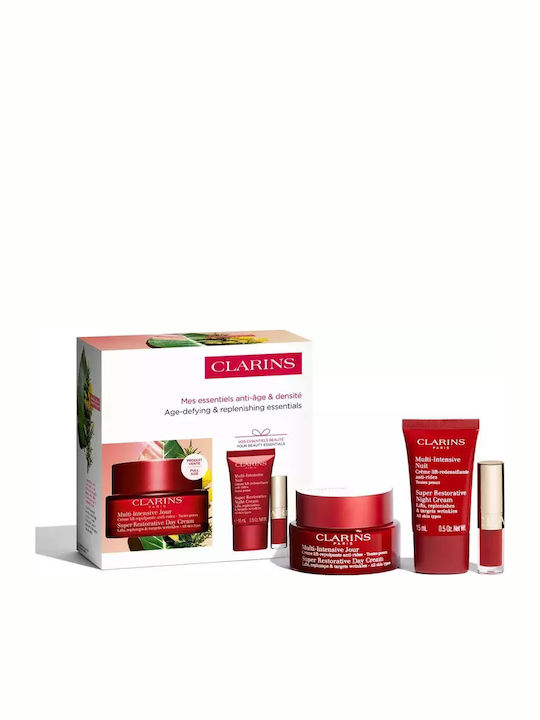Clarins Super Restorative Set Îngrijire pentru Anti-îmbătrânire, Hidratare & Strălucire 3buc