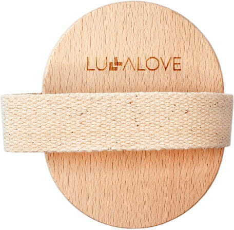 Lullalove Wooden Brush Massage for the Neck, the Legs, the Body & the Hands against Cellulite Red