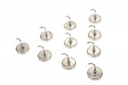 Μαγνητικές Βάσεις Γάντζους Σετ 10 Τμχ Hbm
