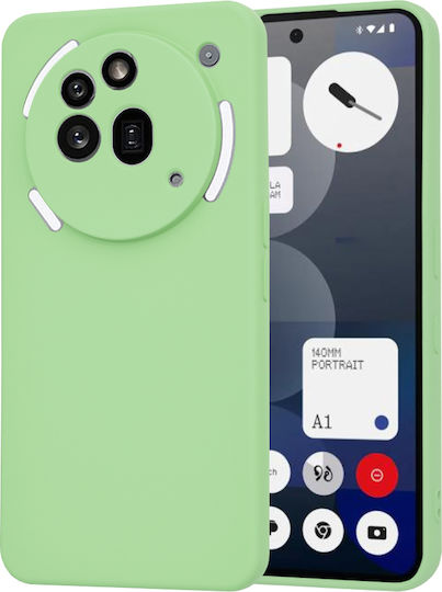 Techsuit Umschlag Rückseite Silikon Grün (Nothing Phone (3a) Pro)
