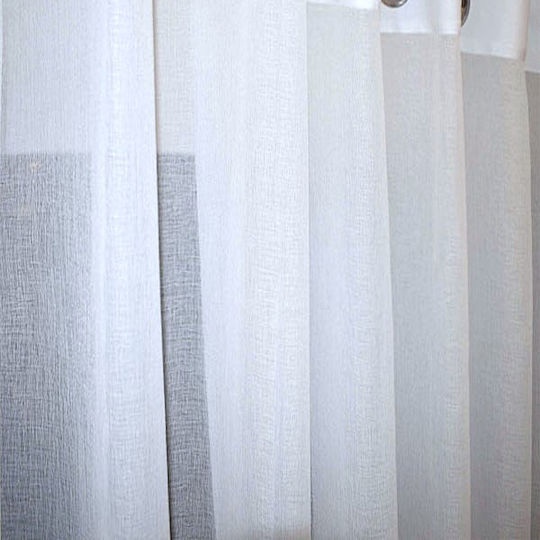 To megalo pazari Curtain With Pencil Pleat White 270x280cm
