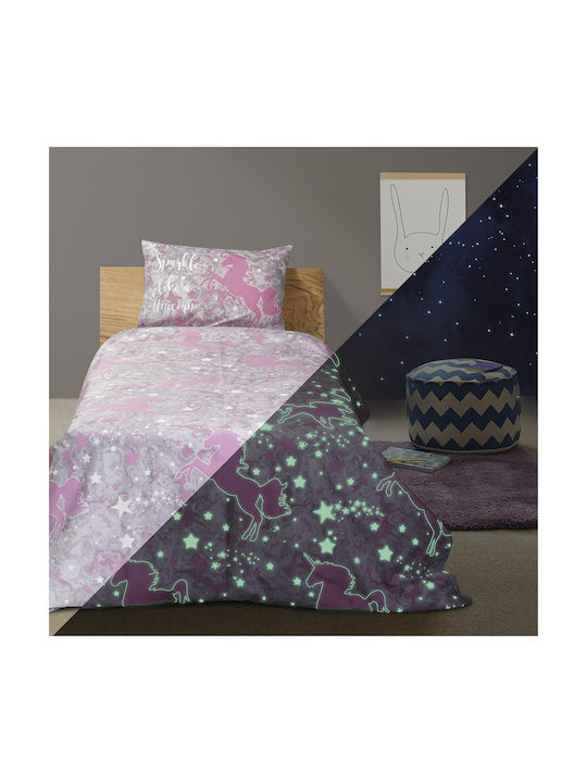 Beauty Home Sheet Set Single from Cotton & Polyester Centaur Grey 170x240cm 2pcs