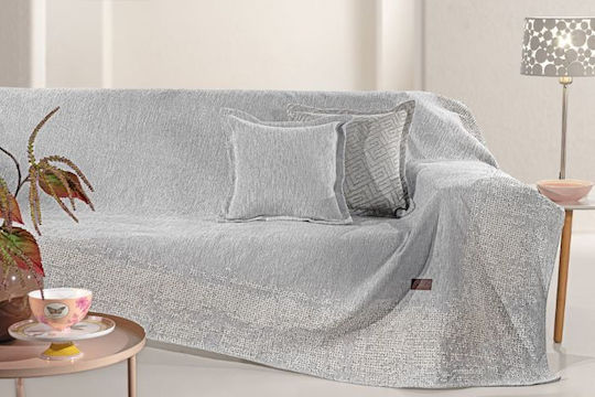Guy Laroche Perth Ριχτάρι Πολυθρόνας Chenille 180x150εκ. Grey