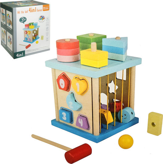 Swede Shape Sorting Toy Sorter made of Wood with Sounds