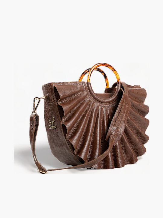 Genui Leather Δερμάτινη Γυναικεία Τσάντα Χειρός...