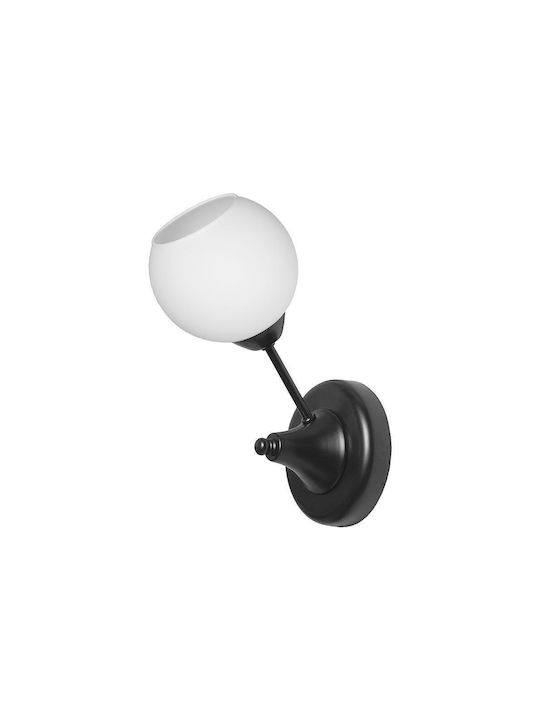 City Lux Lumină de Perete cu Soclu E27 Negru