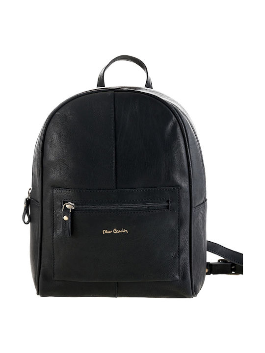Leather Women's Bag Backpack Black