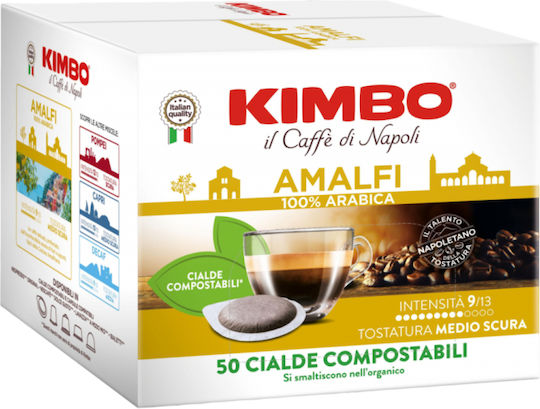 Kimbo Kapseln Espresso Amalfi Kompatibel mit Maschine E.S.E. Pod 50Mützen