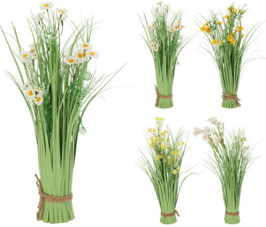 Artificial Plant Grass Bouquet Height 40cm 4 Flower Designs