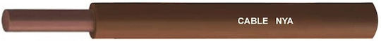 Electrical Cable Nya H07v-u 1x2.5mm² Brown Single Core Top Coil 50m