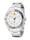 Nautica N83 Finn World Men's Watch Battery with Silver Metal Bracelet