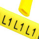 Oz-0 L1 Yellow Wire Markers 100 Pcs
