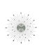Ankor Crystals Wall Clock Metallic Silver Ø50cm