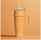 Handled Tumbler Θερμός Ανοξείδωτο 1.2lt Πορτοκα...