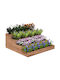 Outsunny Planter Box Lemn Maro 113x113x46cm.