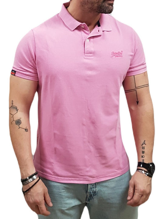 Superdry D2 Ovin Vint Polo T-shirt Fuchia Pink,...